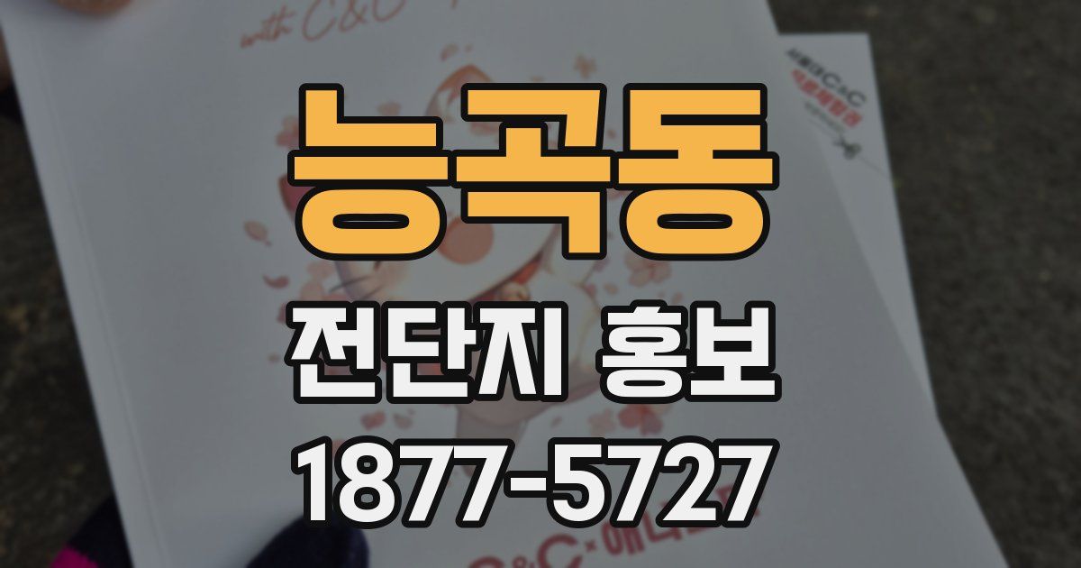 능곡동 전단지 홍보