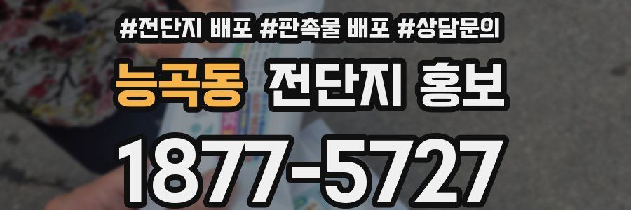 능곡동 전단지 홍보