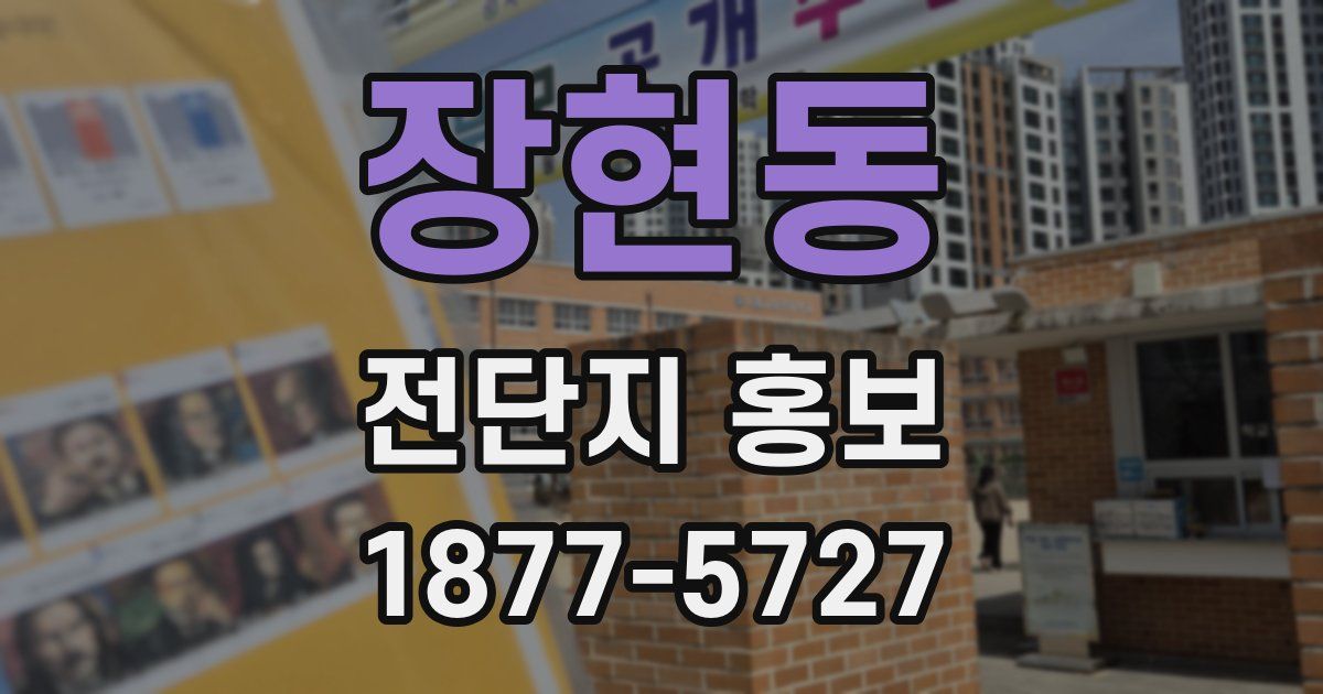 장현동 전단지 홍보