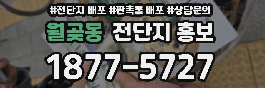 월곶동 전단지 홍보