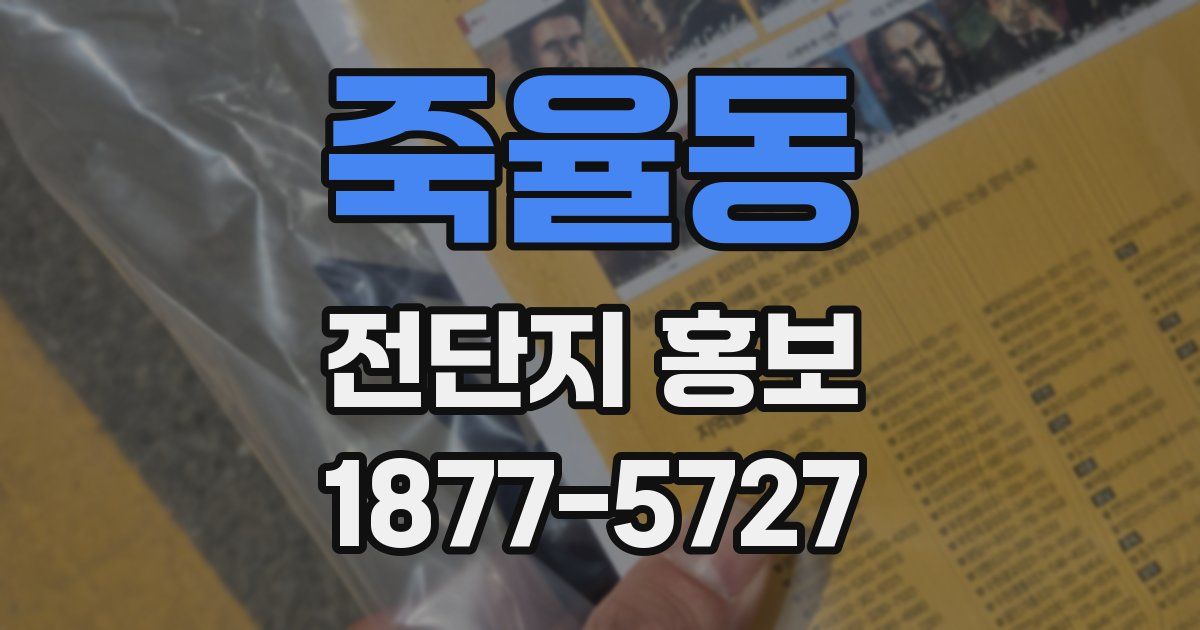 죽율동 전단지 홍보