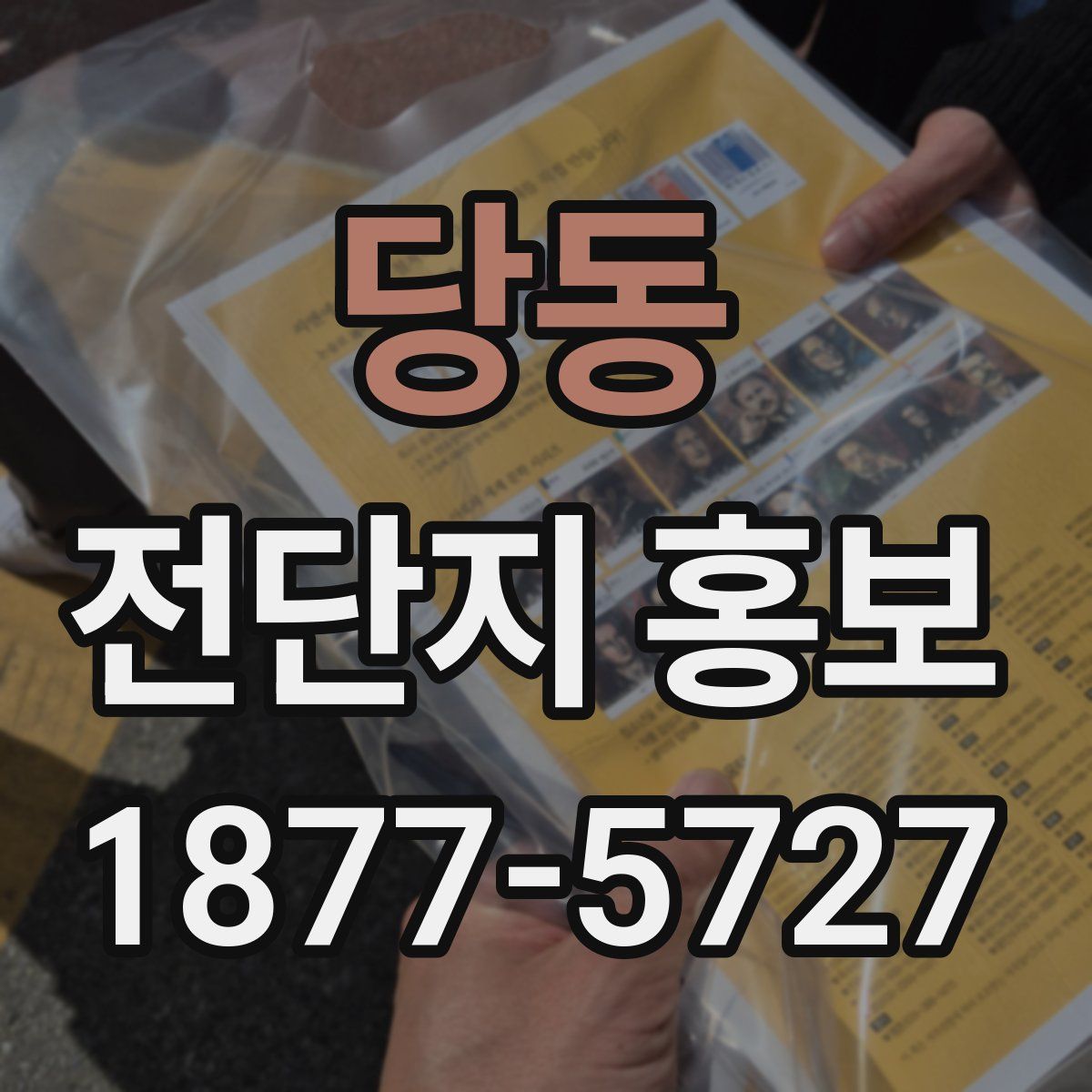 당동 전단지 홍보