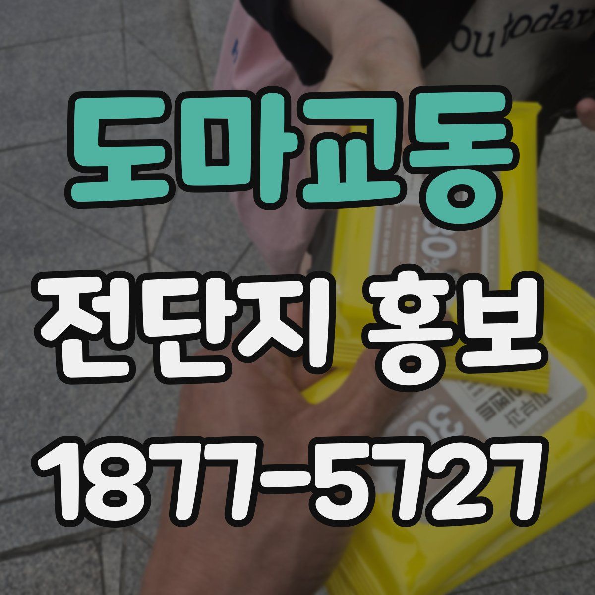 도마교동 전단지 홍보