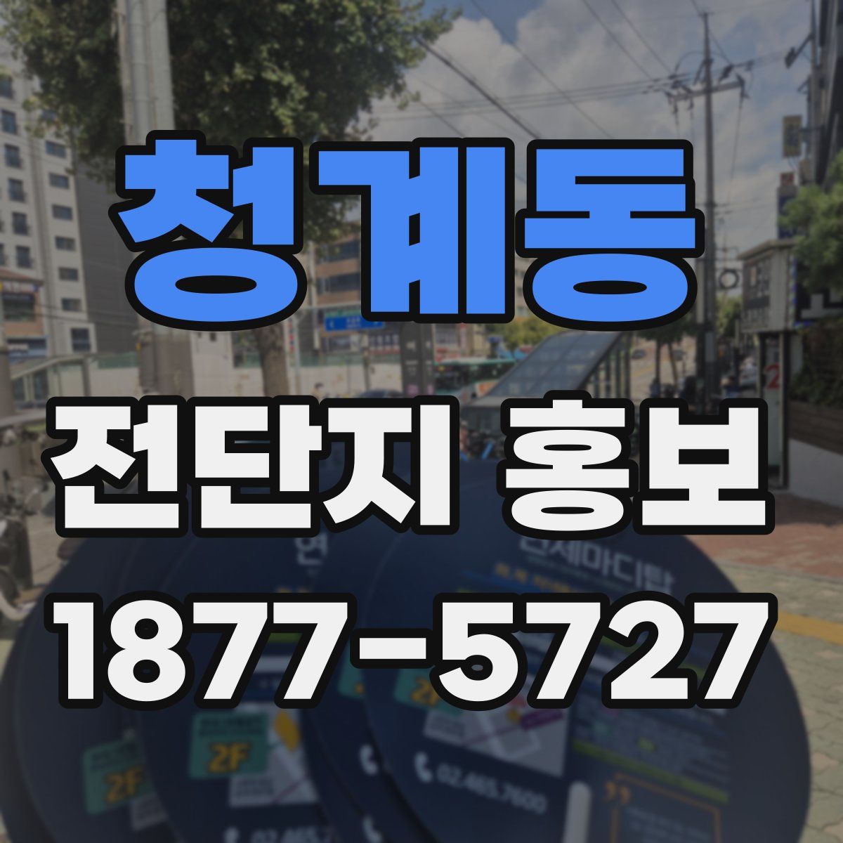 청계동 전단지 홍보