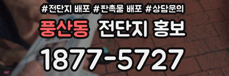풍산동 전단지 홍보
