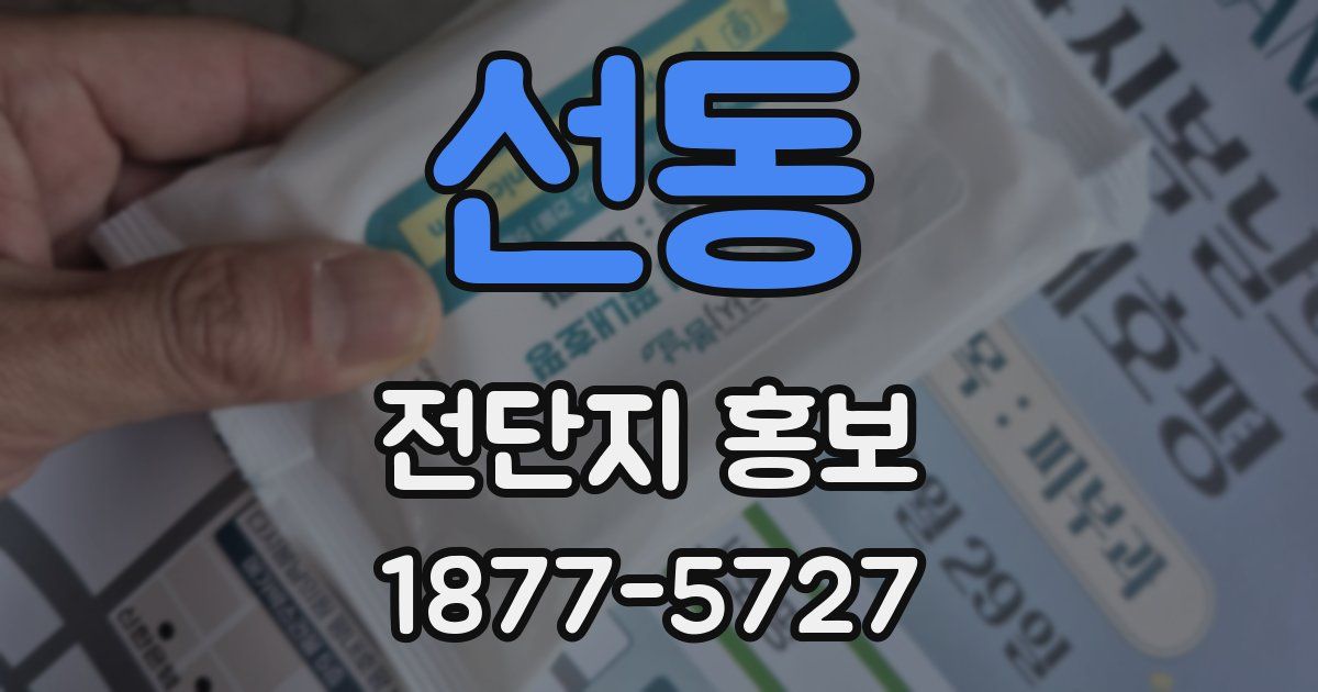 선동 전단지 홍보