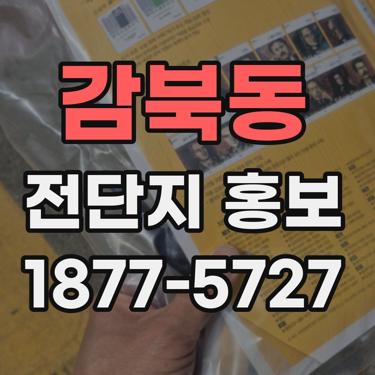 감북동 전단지 홍보