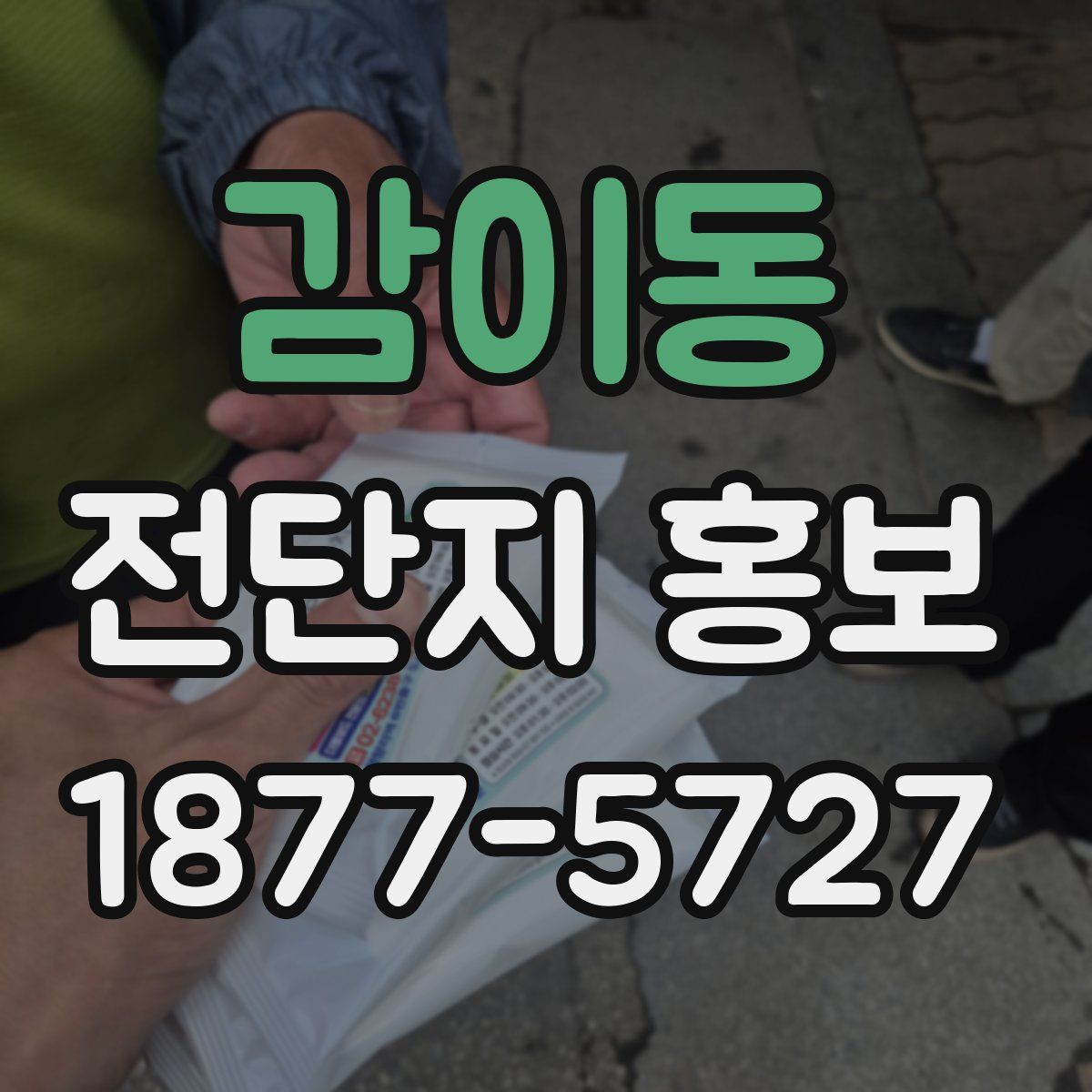감이동 전단지 홍보