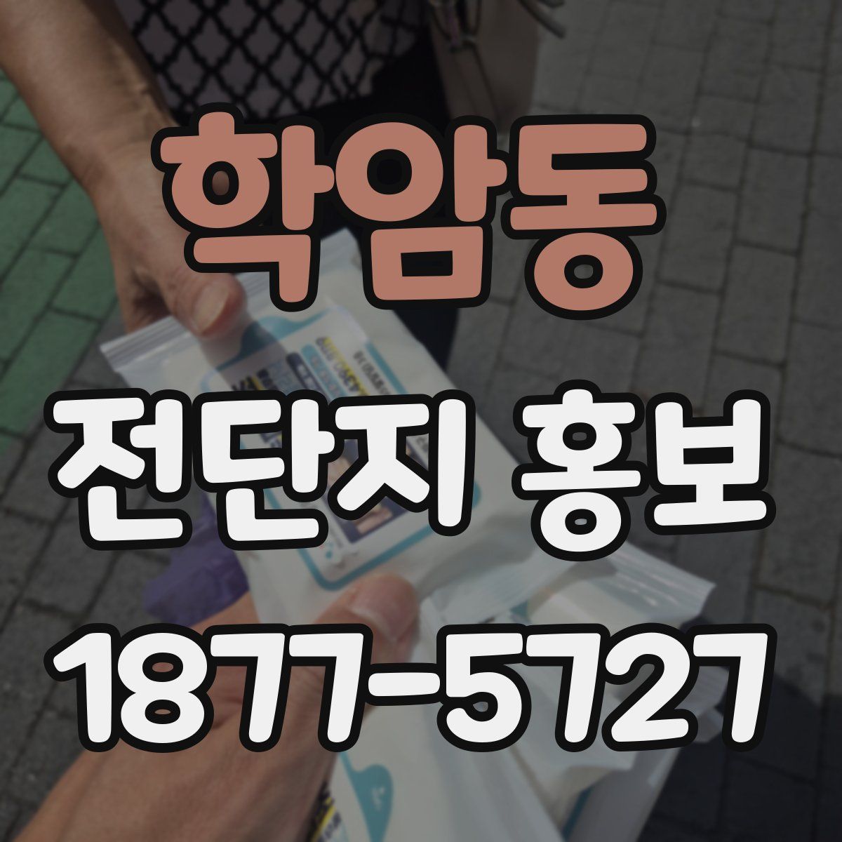학암동 전단지 홍보