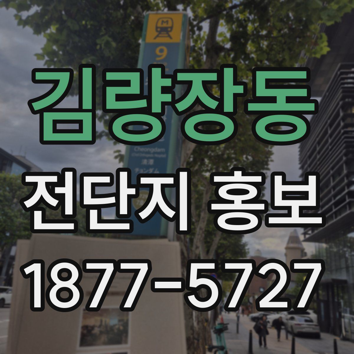 김량장동 전단지 홍보