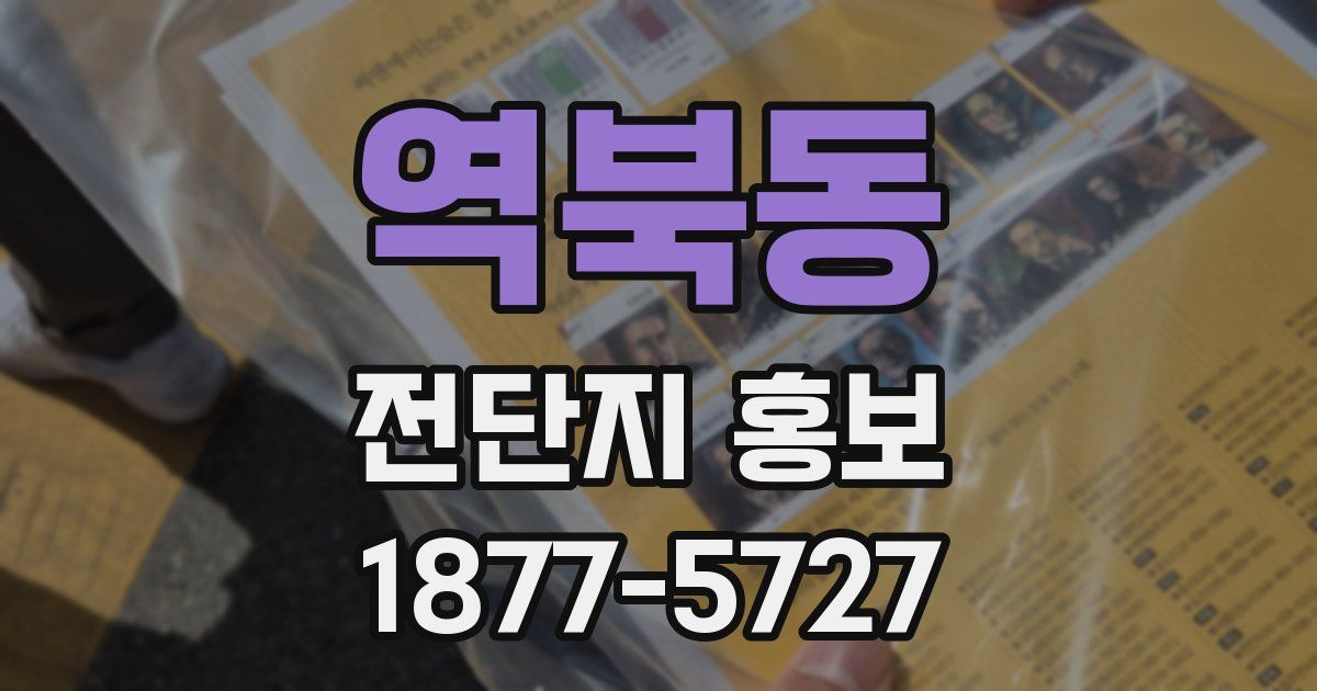 역북동 전단지 홍보
