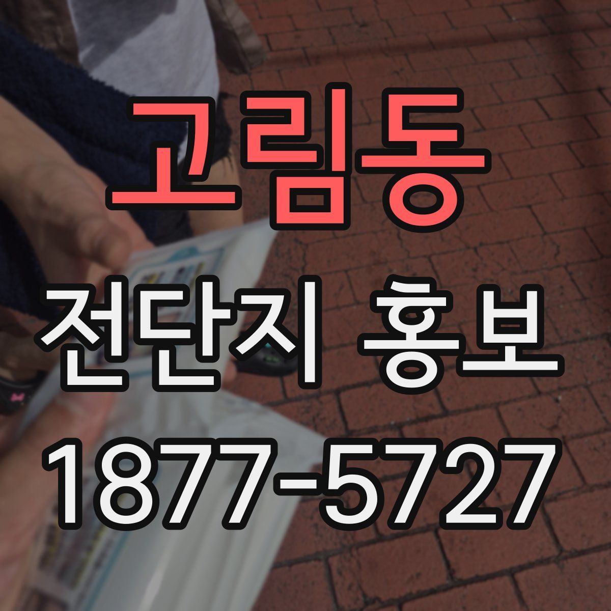 고림동 전단지 홍보