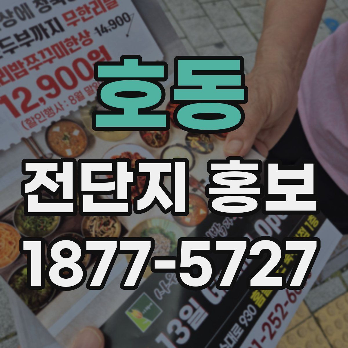 호동 전단지 홍보