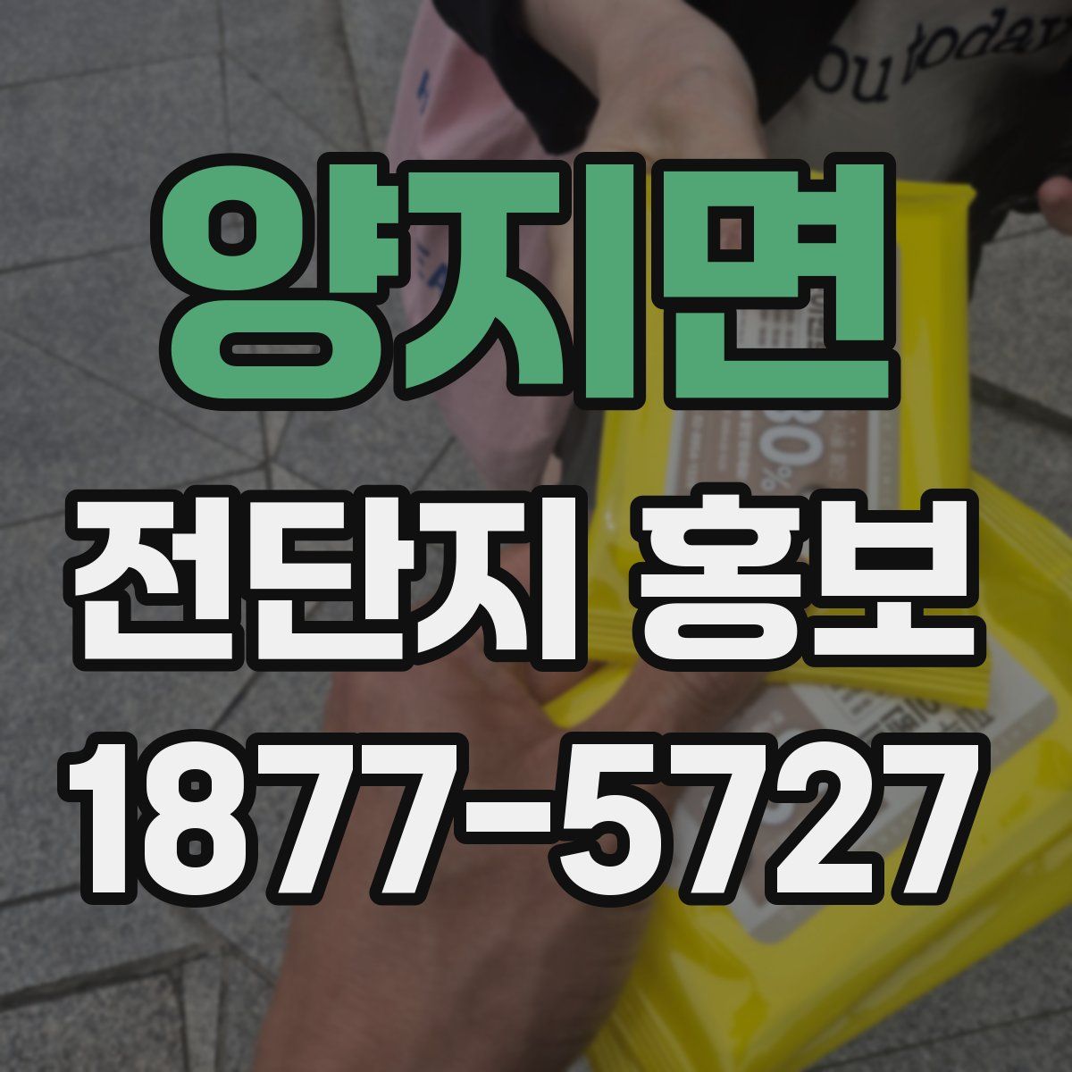 양지면 전단지 홍보