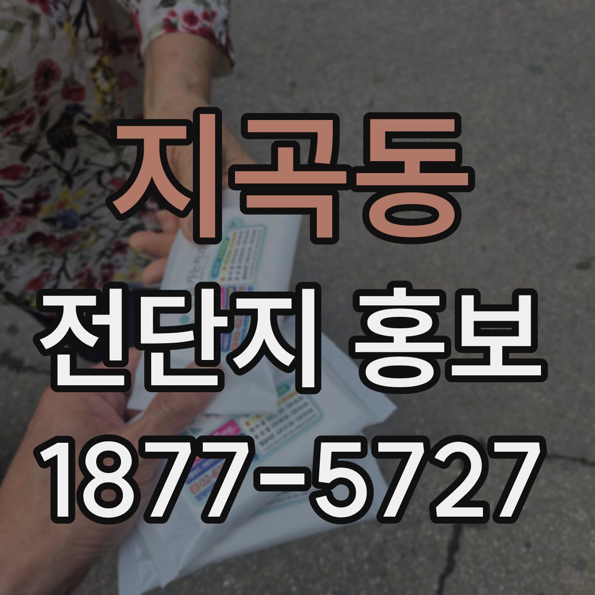 지곡동 전단지 홍보
