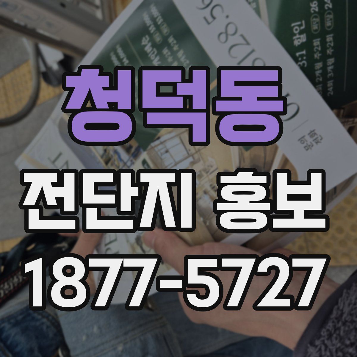 청덕동 전단지 홍보
