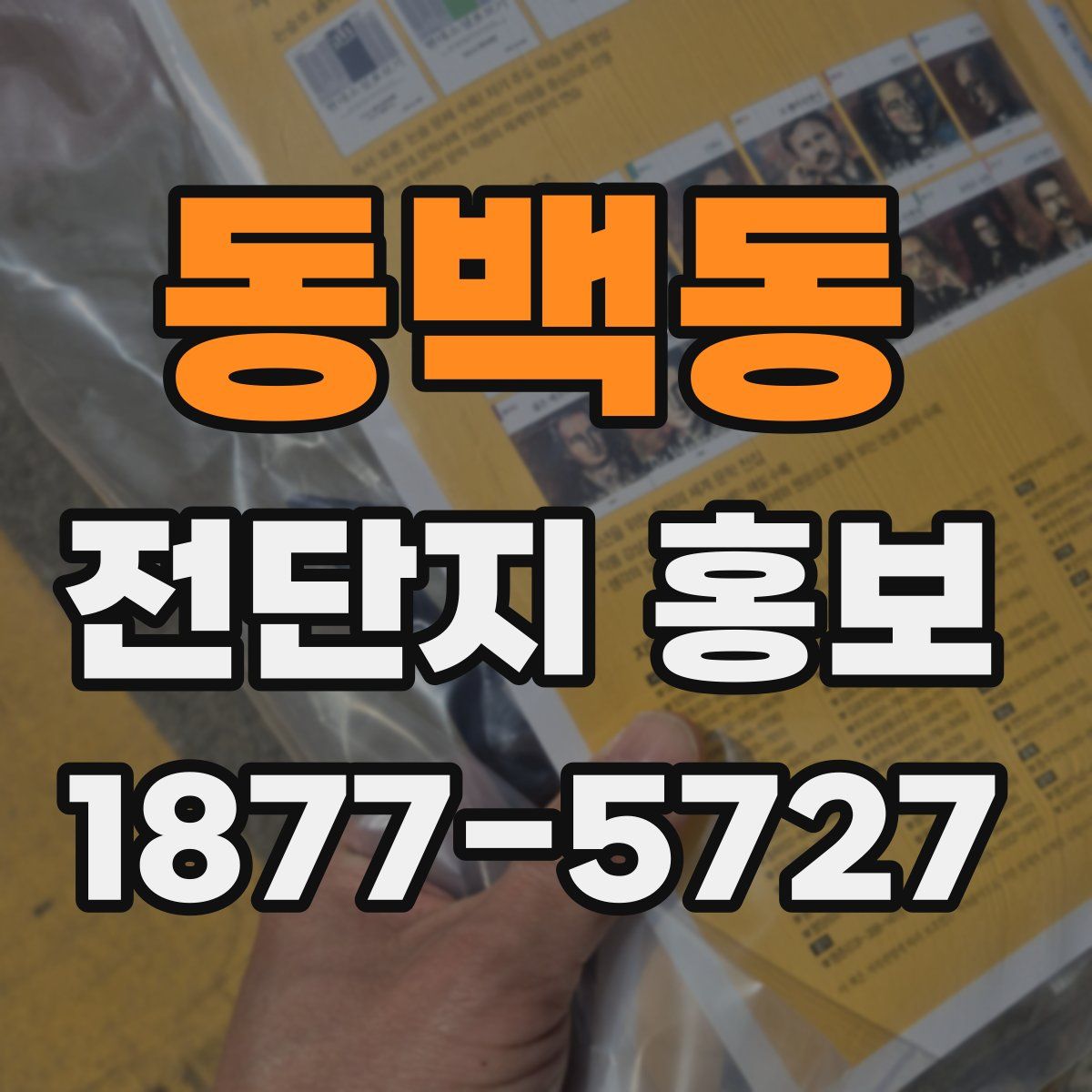 동백동 전단지 홍보