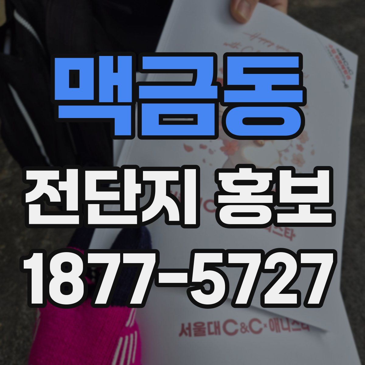 맥금동 전단지 홍보