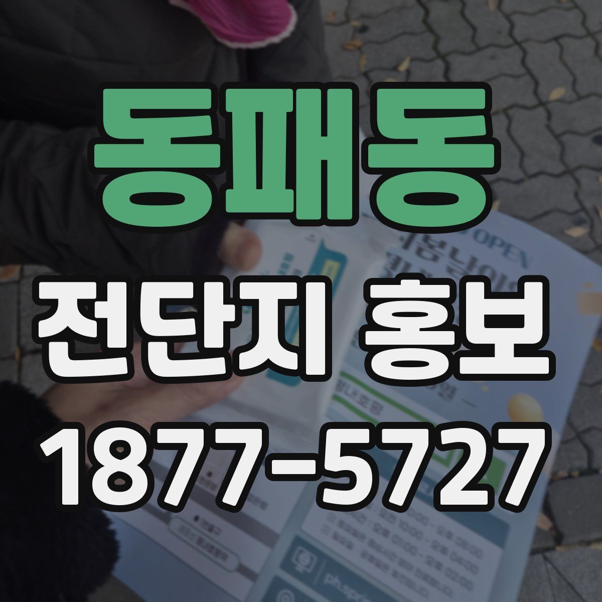 동패동 전단지 홍보