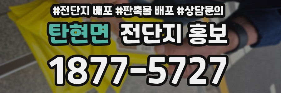탄현면 전단지 홍보
