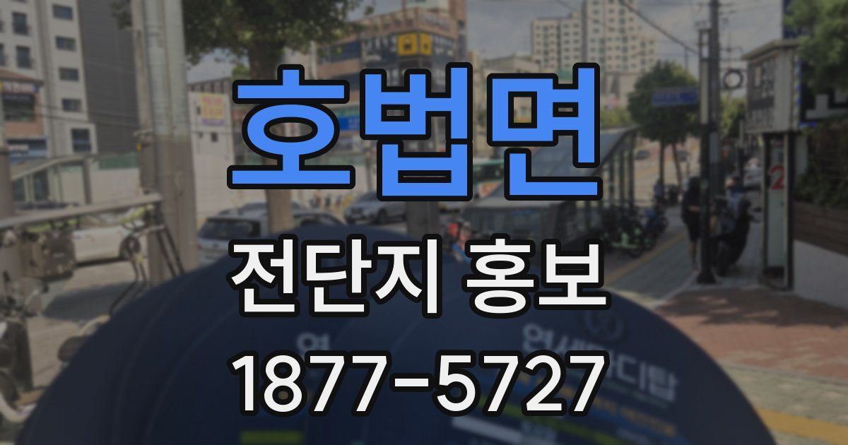 호법면 전단지 홍보
