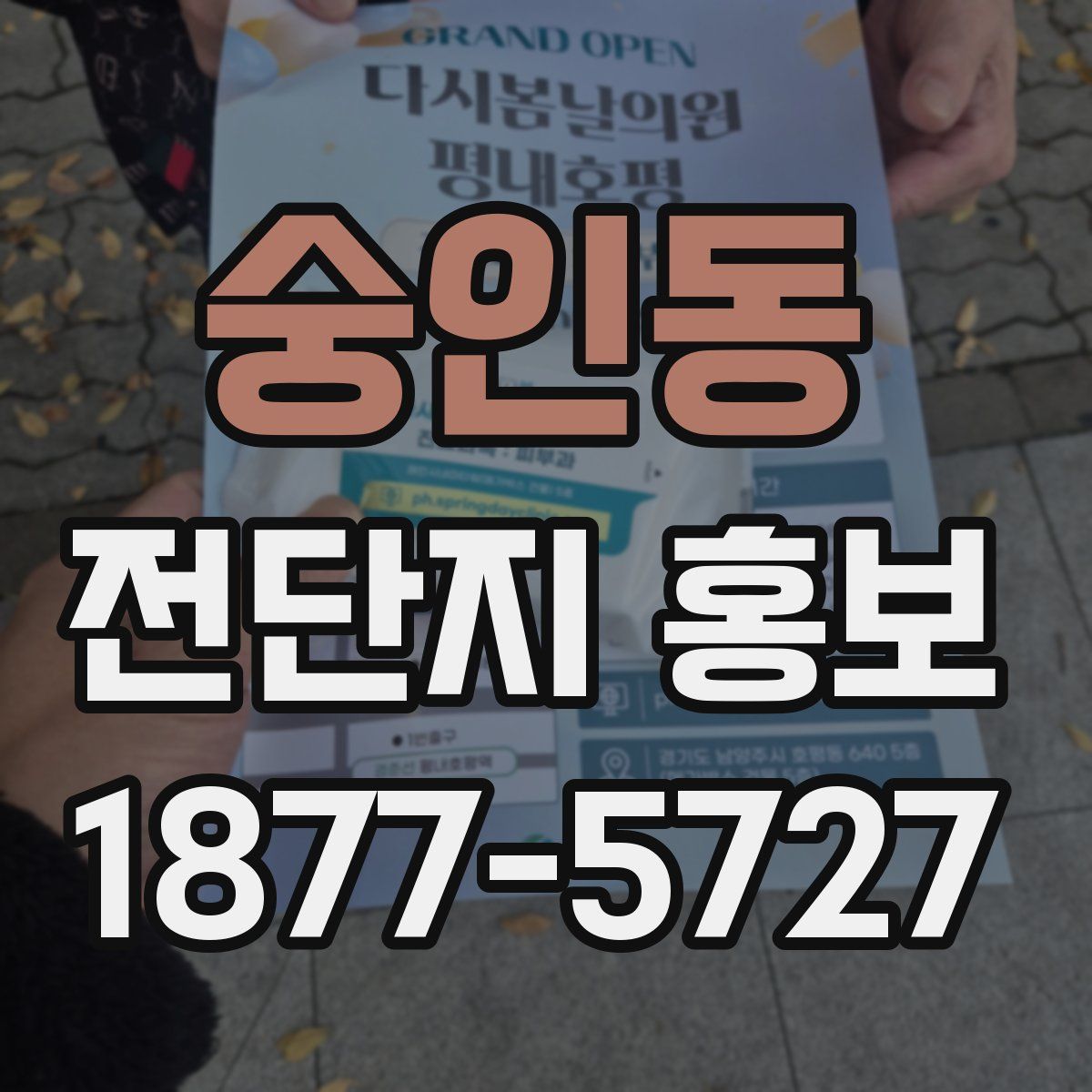 숭인동 전단지 홍보