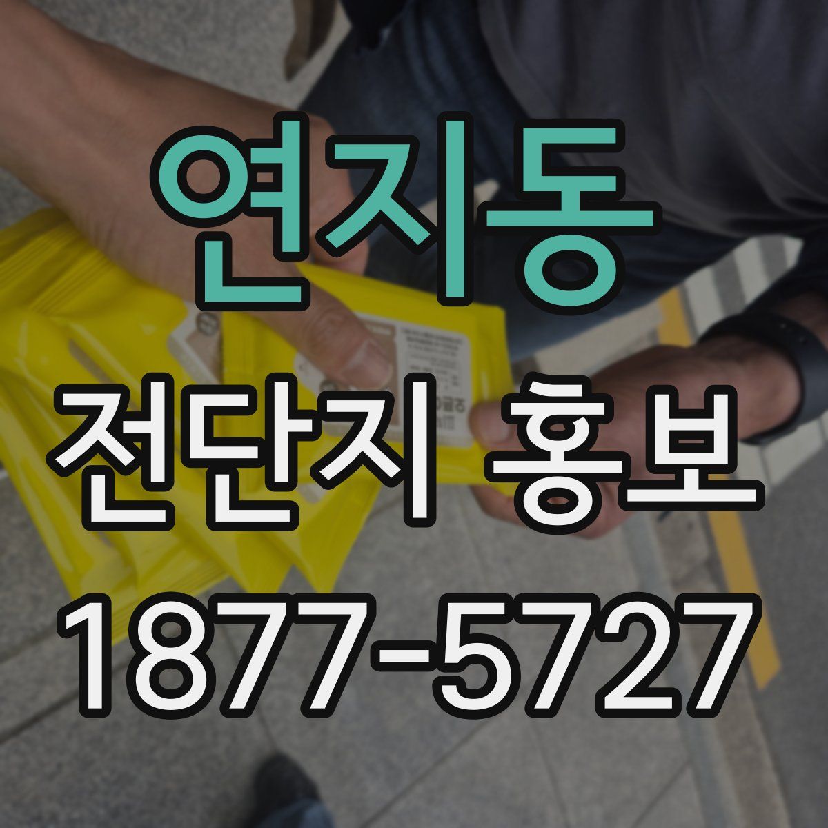 연지동 전단지 홍보