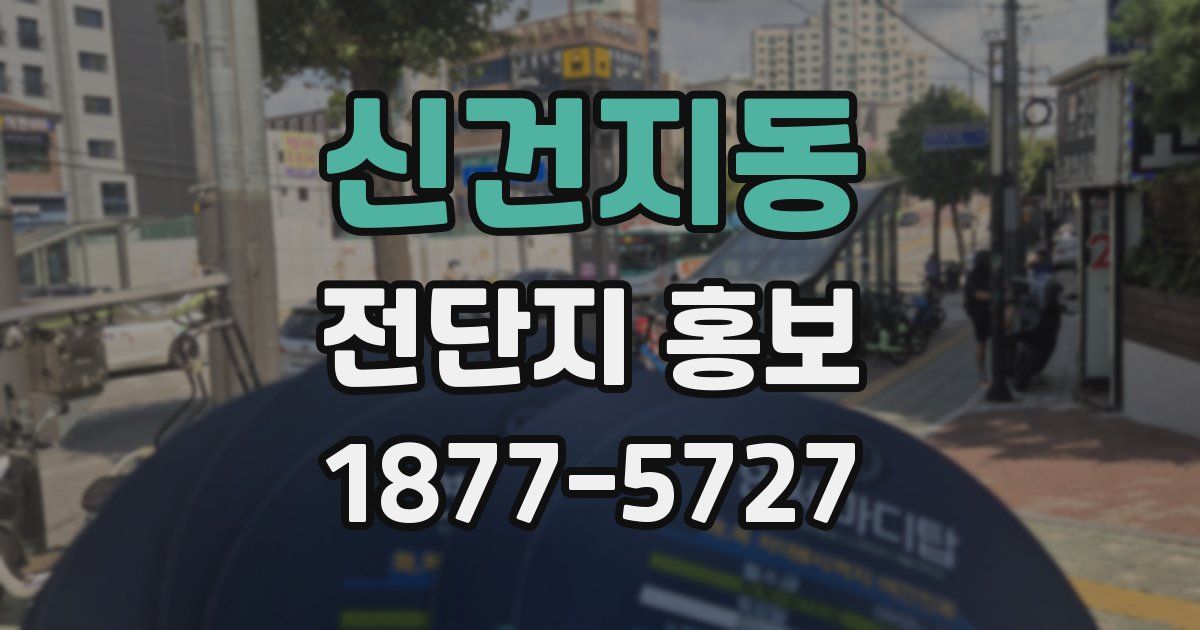 신건지동 전단지 홍보