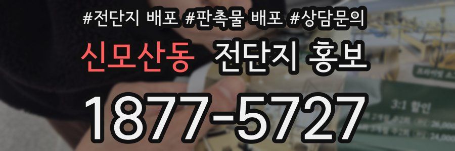 신모산동 전단지 홍보