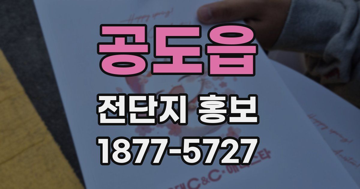 공도읍 전단지 홍보