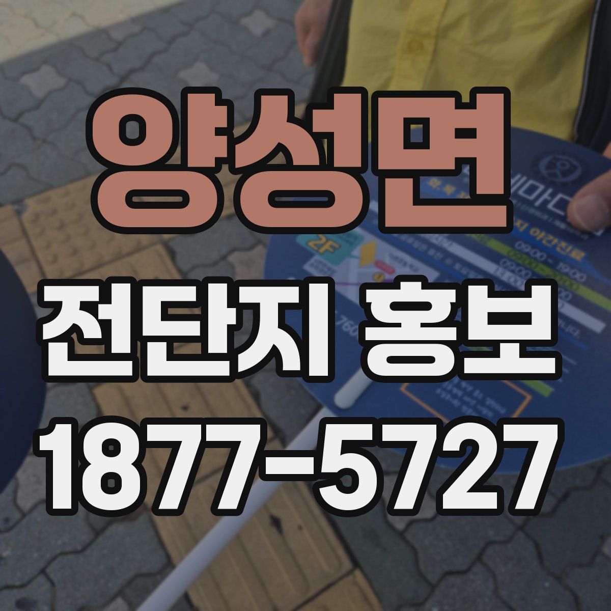 양성면 전단지 홍보