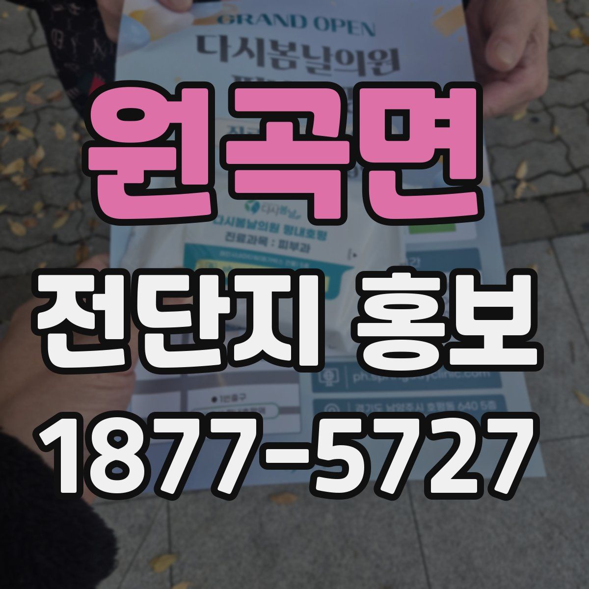 원곡면 전단지 홍보