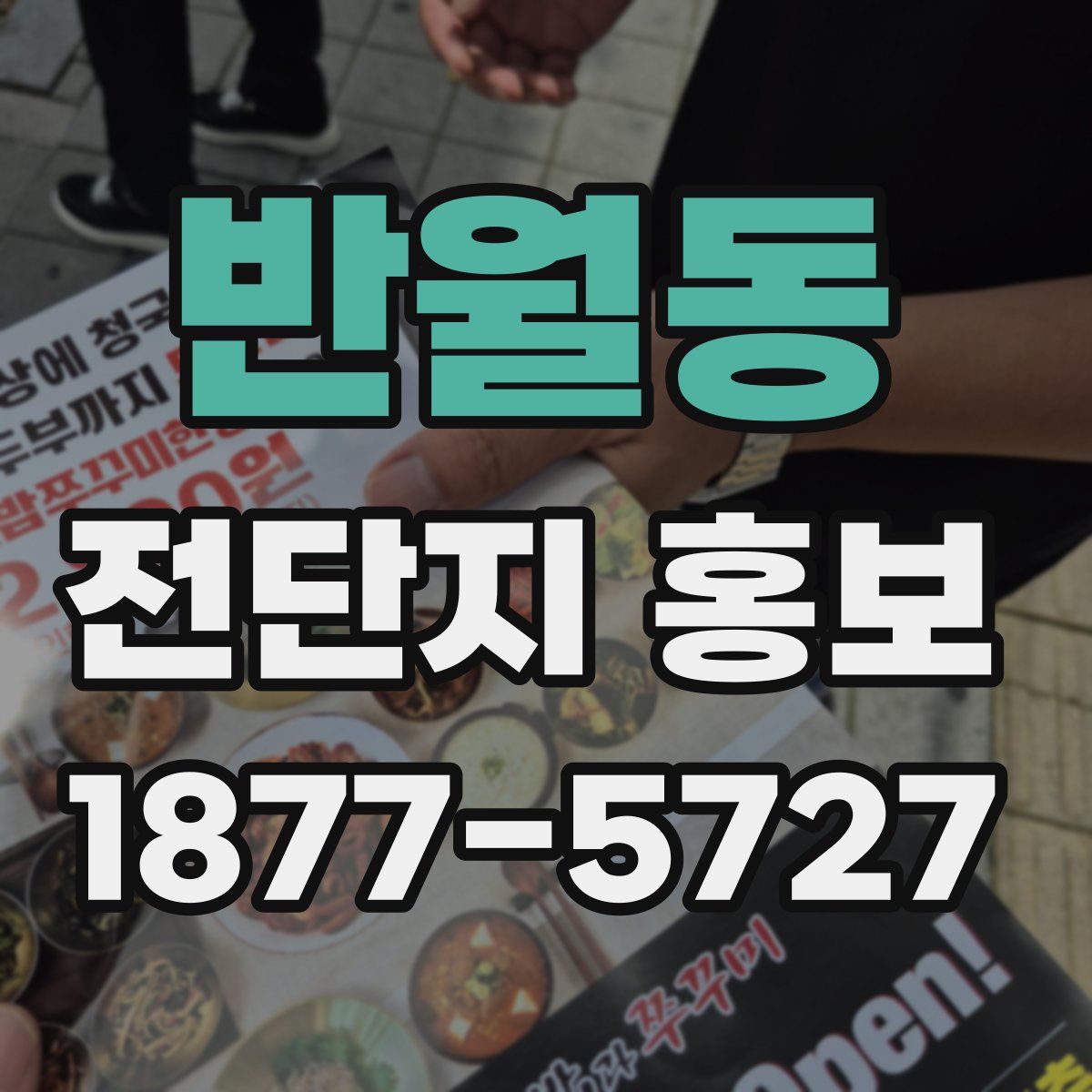반월동 전단지 홍보