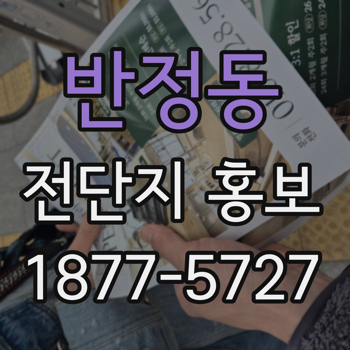 반정동 전단지 홍보
