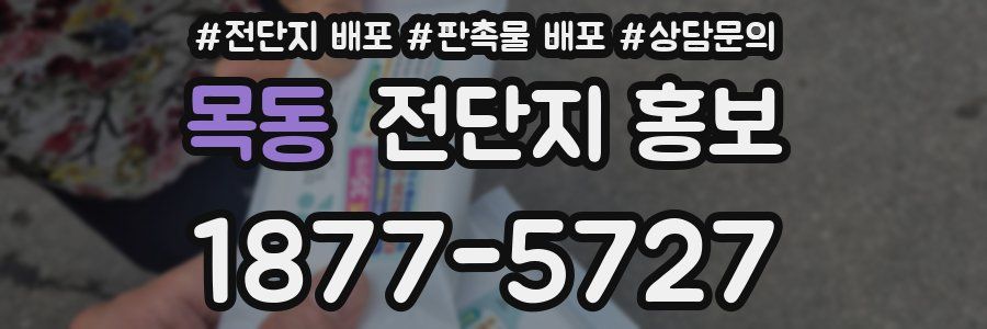 목동 전단지 홍보