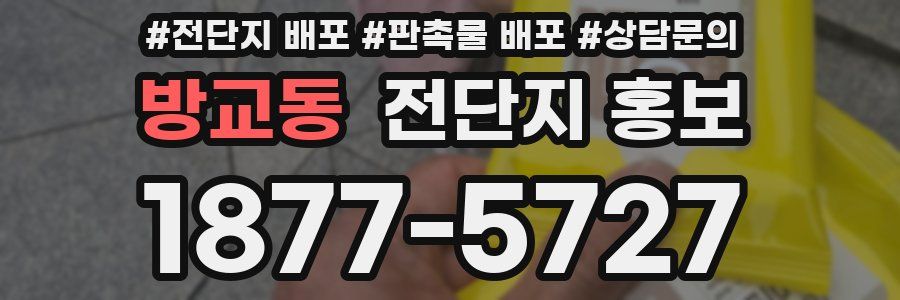 방교동 전단지 홍보