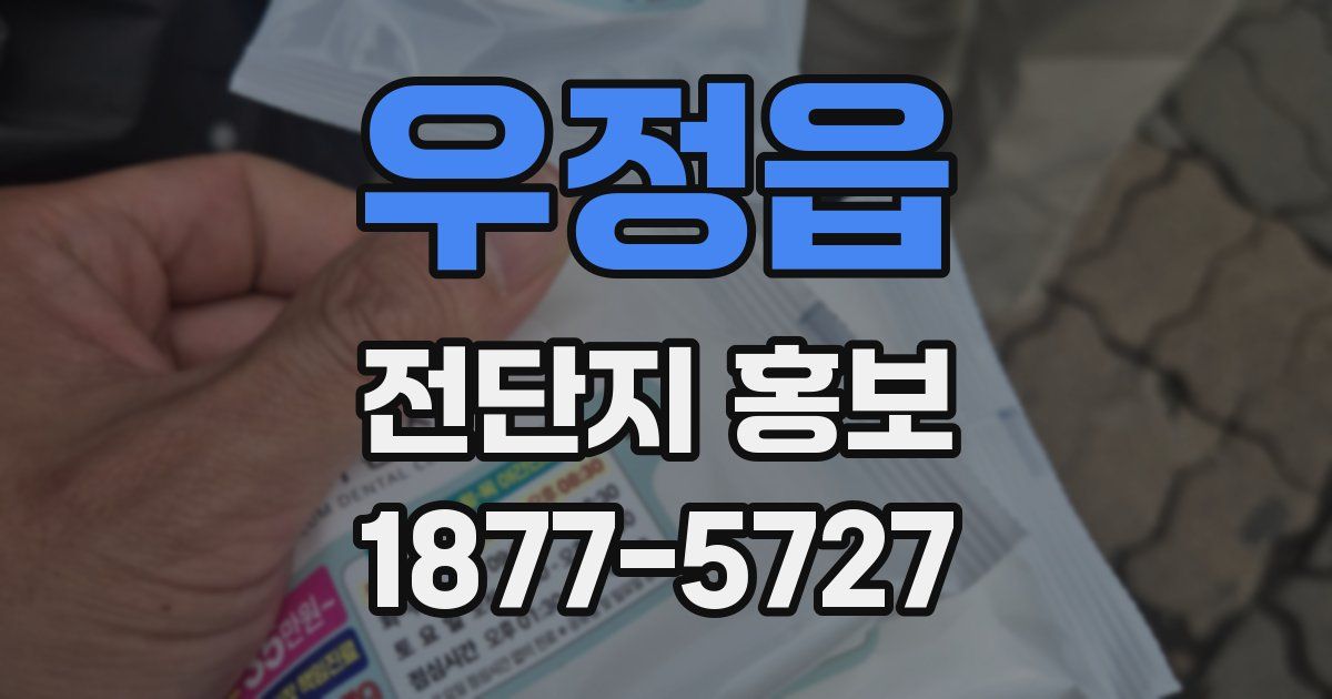 우정읍 전단지 홍보