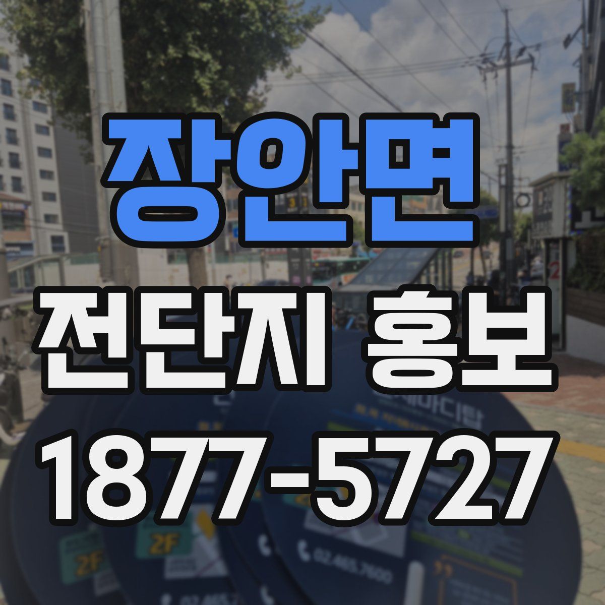 장안면 전단지 홍보