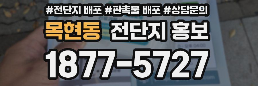 목현동 전단지 홍보