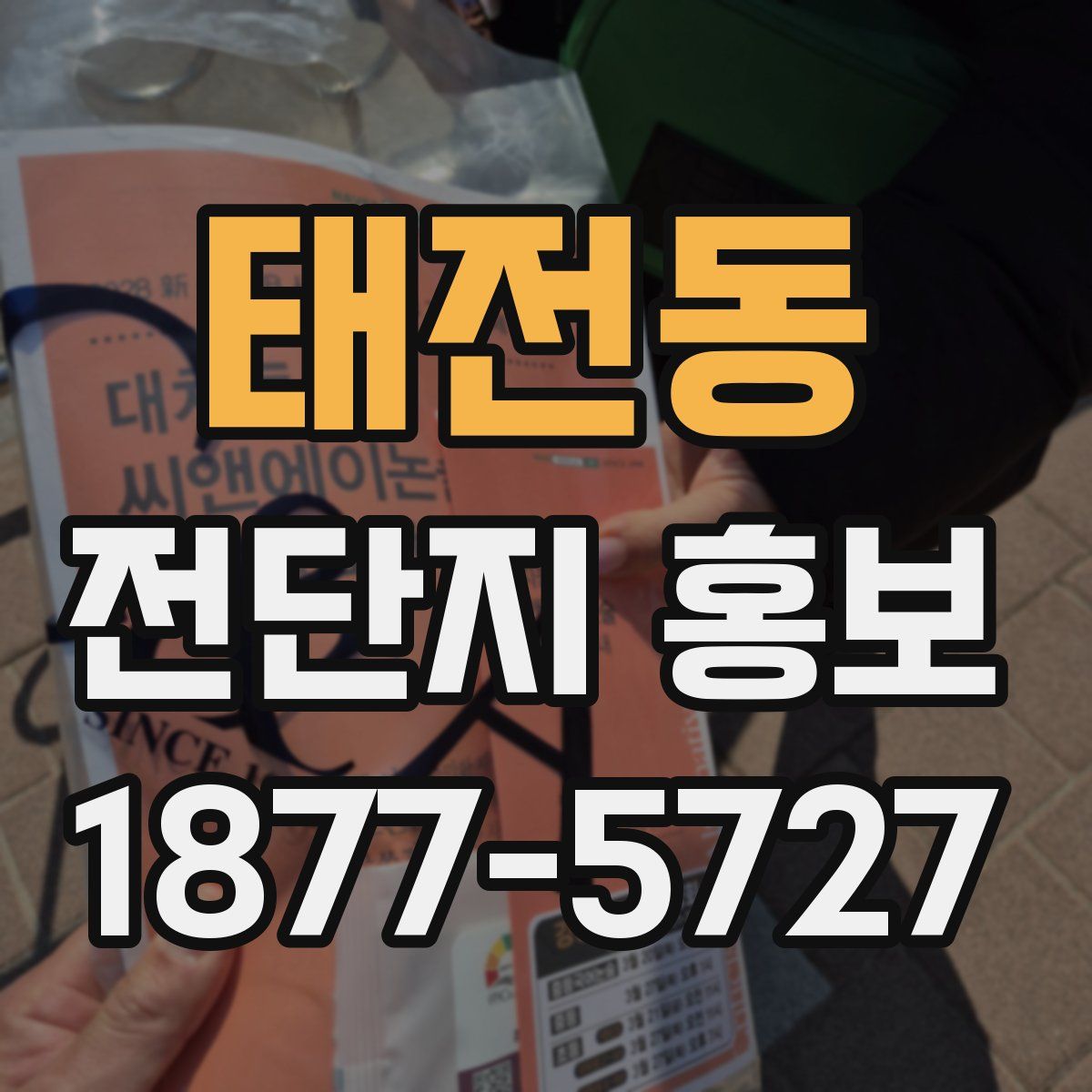태전동 전단지 홍보