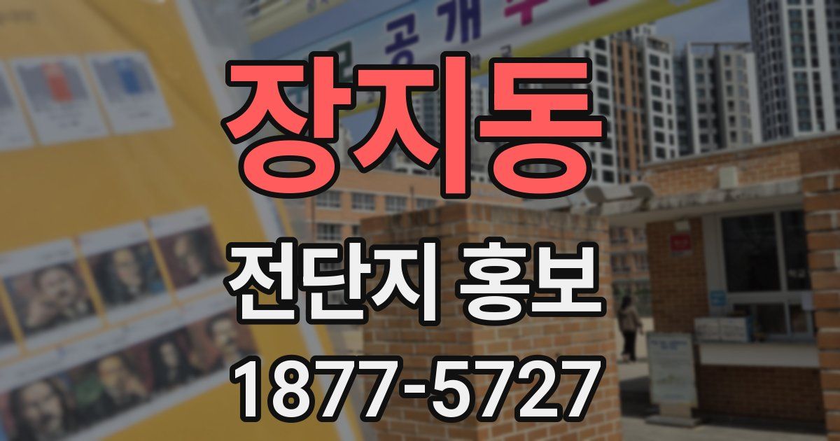 장지동 전단지 홍보