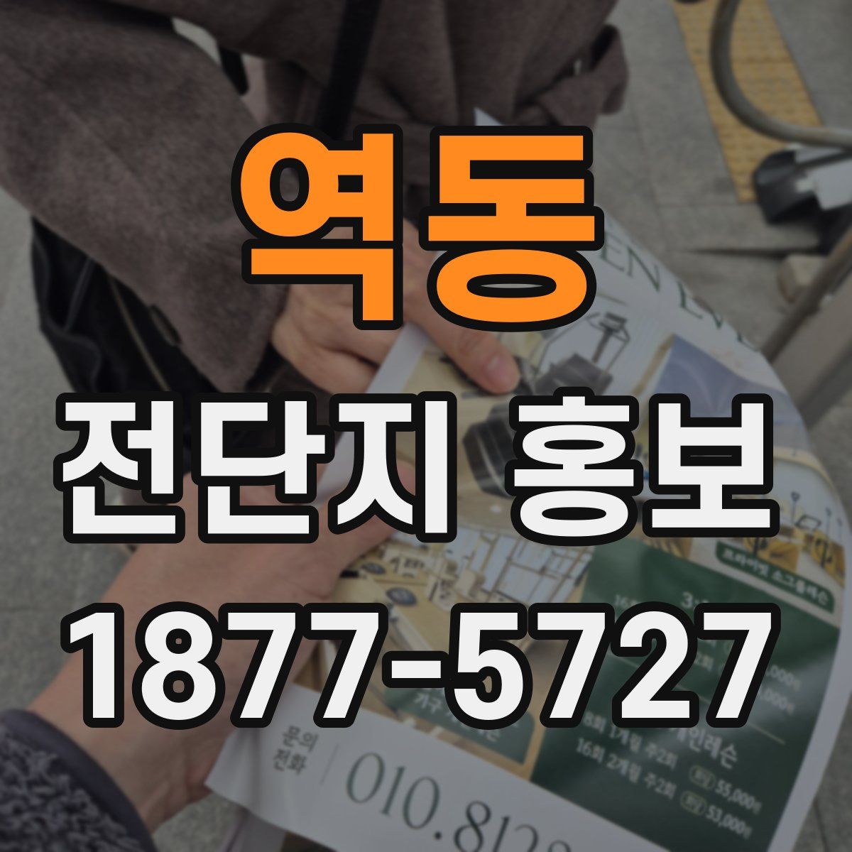역동 전단지 홍보