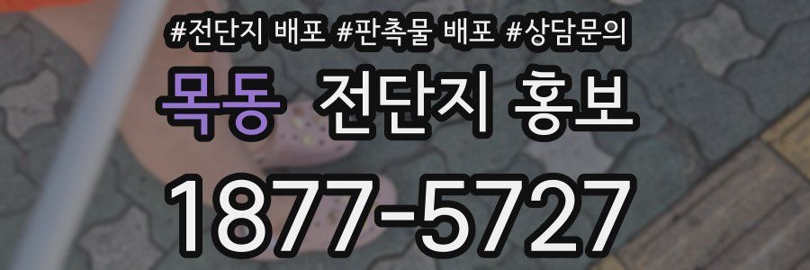 목동 전단지 홍보