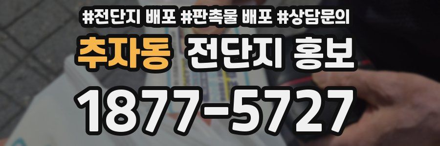 추자동 전단지 홍보
