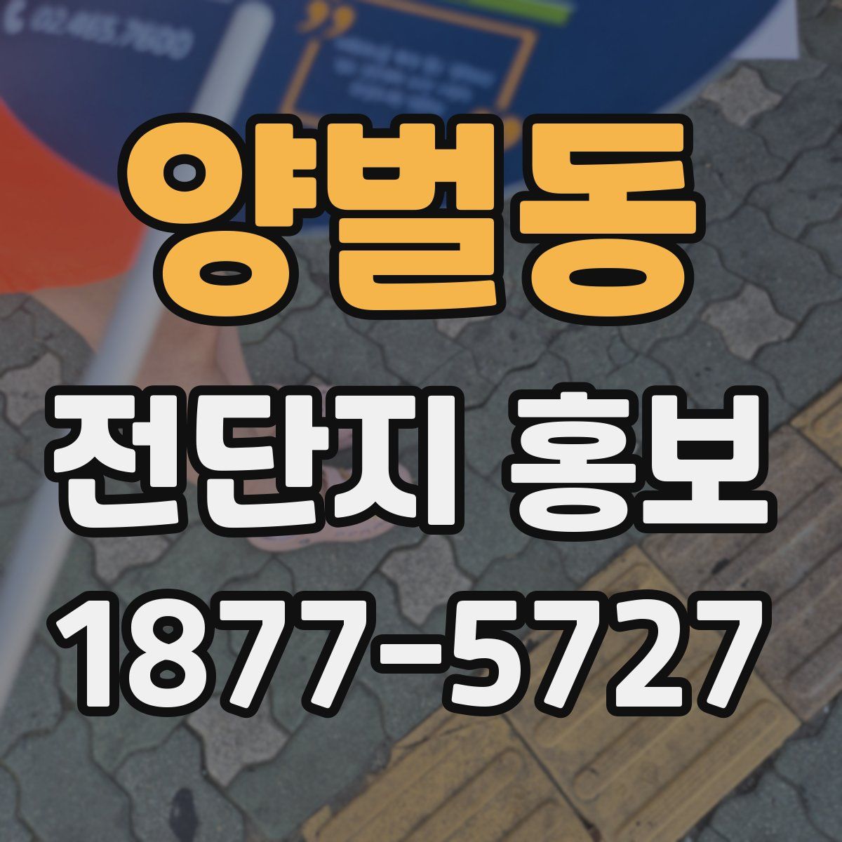 양벌동 전단지 홍보