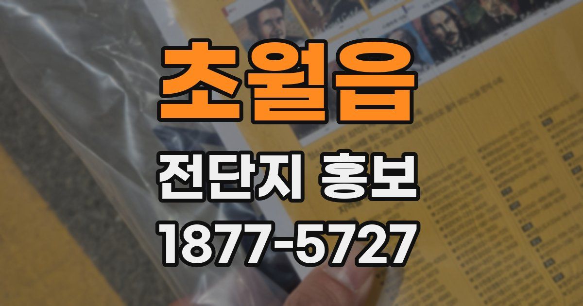 초월읍 전단지 홍보