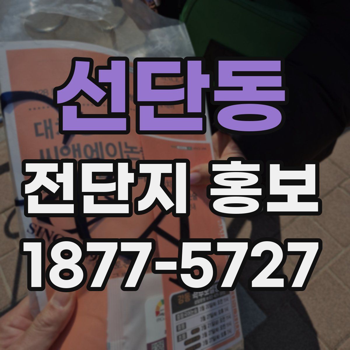 선단동 전단지 홍보
