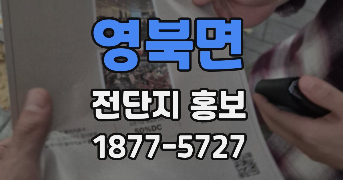 영북면 전단지 홍보