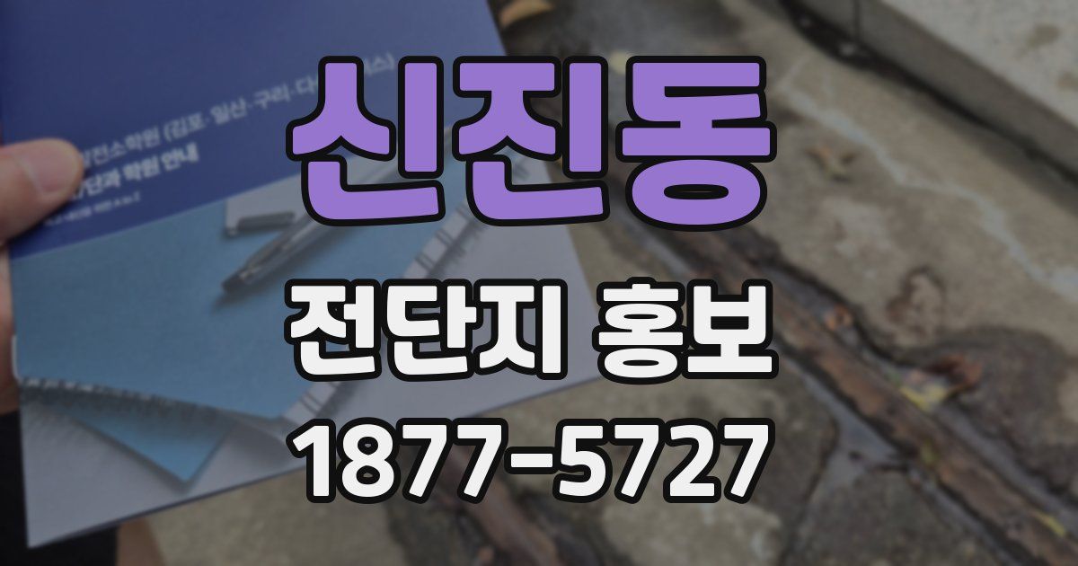 신진동 전단지 홍보