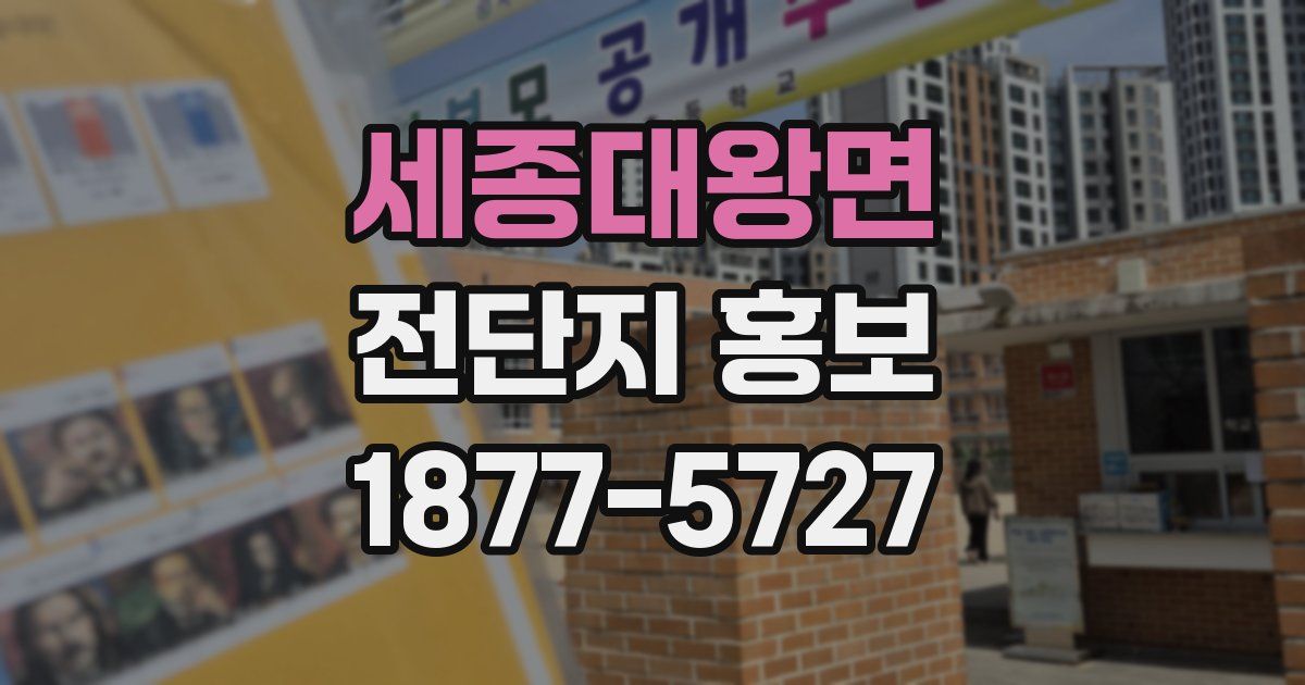 세종대왕면 전단지 홍보